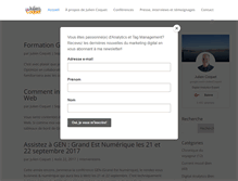 Tablet Screenshot of juliencoquet.com